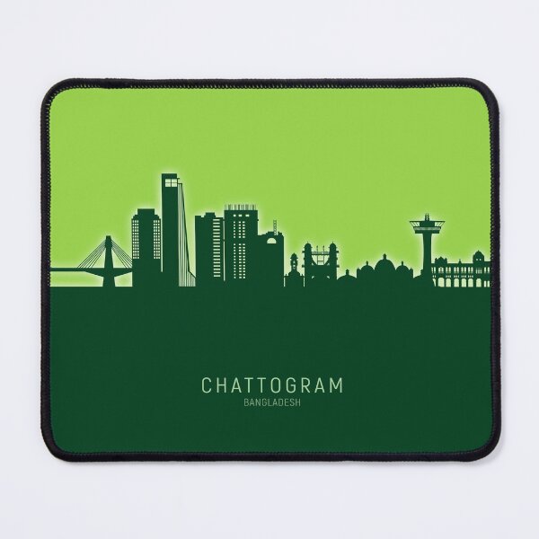 Item preview, Chattogram Bangladesh Skyline designed and sold by ArtPrints.