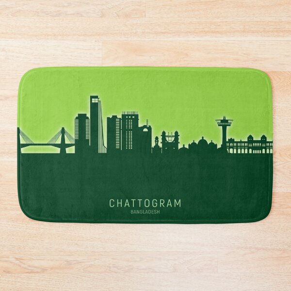 Item preview, Chattogram Bangladesh Skyline designed and sold by ArtPrints.