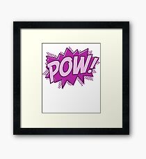 POW! COMIC BOOK Graphic Framed Print