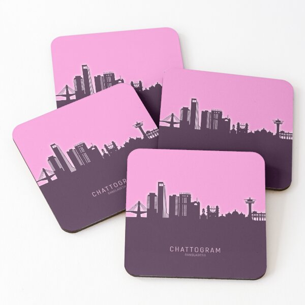 Item preview, Chattogram Bangladesh Skyline designed and sold by ArtPrints.