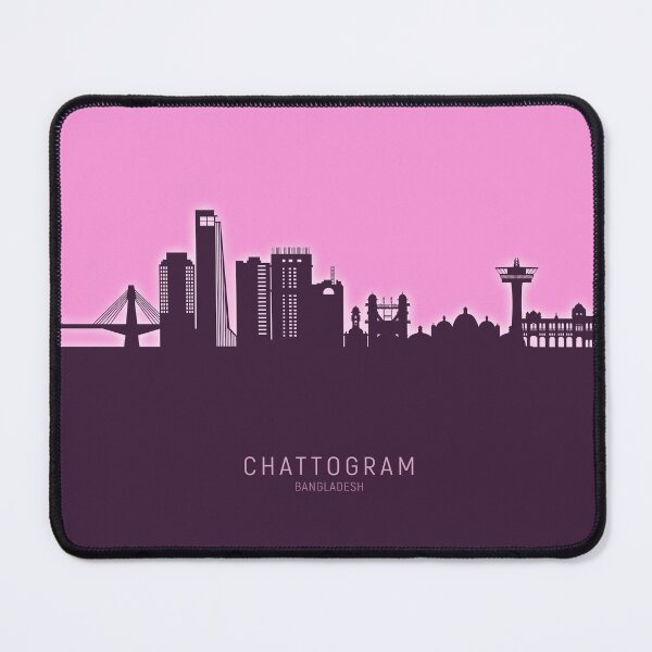 Item preview, Chattogram Bangladesh Skyline designed and sold by ArtPrints.