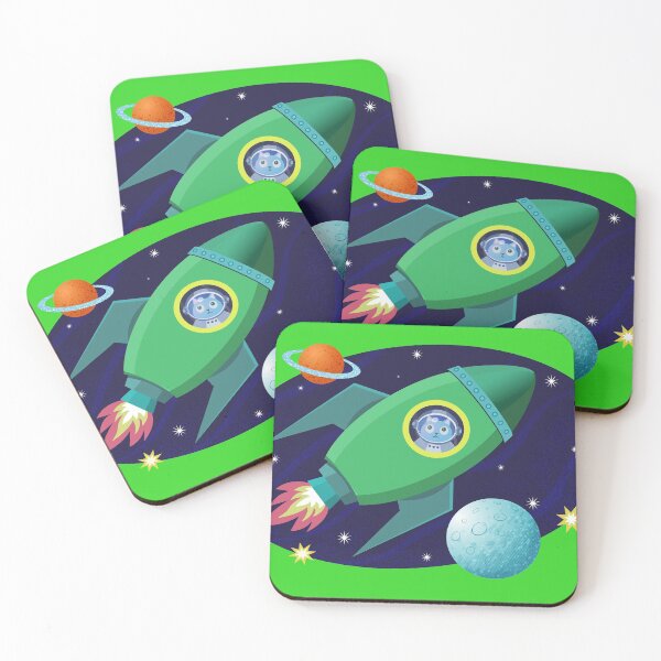 Item preview, space cat rocket designed and sold by RGB-Ginger.