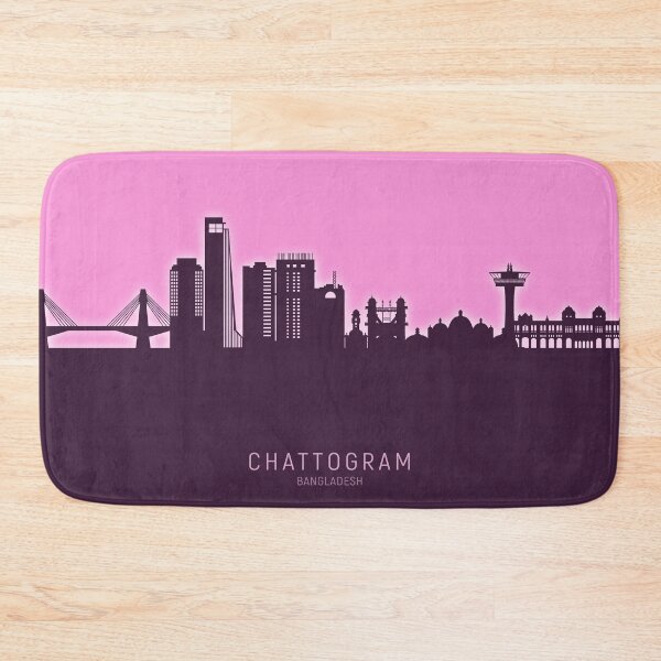 Item preview, Chattogram Bangladesh Skyline designed and sold by ArtPrints.