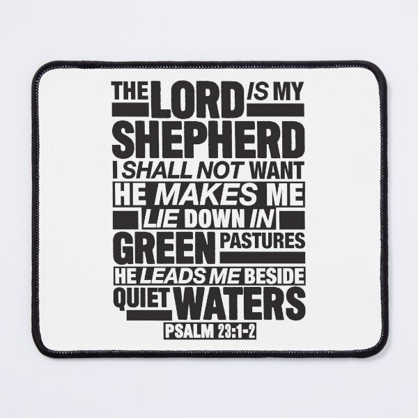 Item preview, Psalm 23:1-2 The Lord Is My Shepherd designed and sold by plushism.