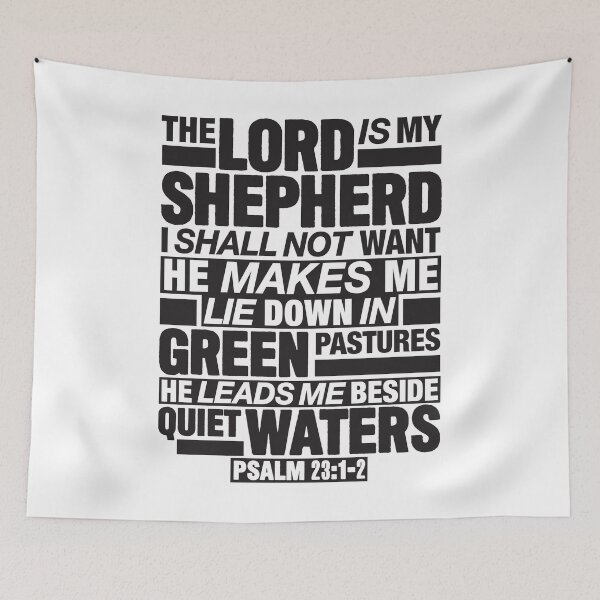 Item preview, Psalm 23:1-2 The Lord Is My Shepherd designed and sold by plushism.