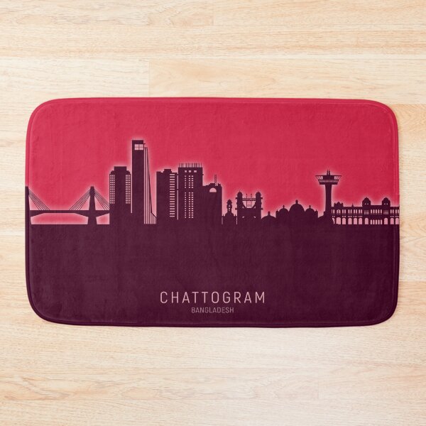 Item preview, Chattogram Bangladesh Skyline designed and sold by ArtPrints.