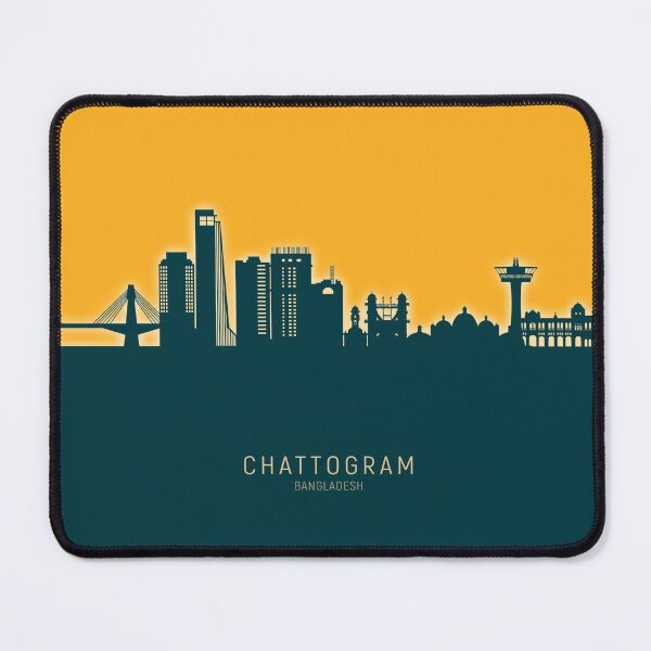 Item preview, Chattogram Bangladesh Skyline designed and sold by ArtPrints.