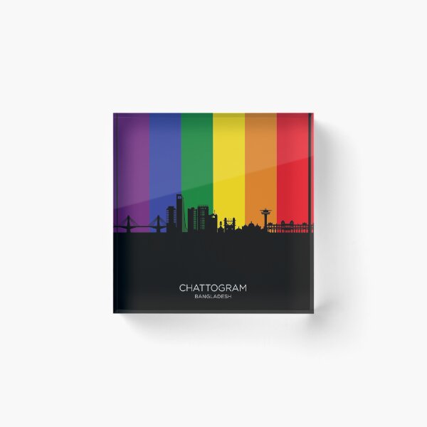 Item preview, Chattogram Bangladesh Skyline designed and sold by ArtPrints.