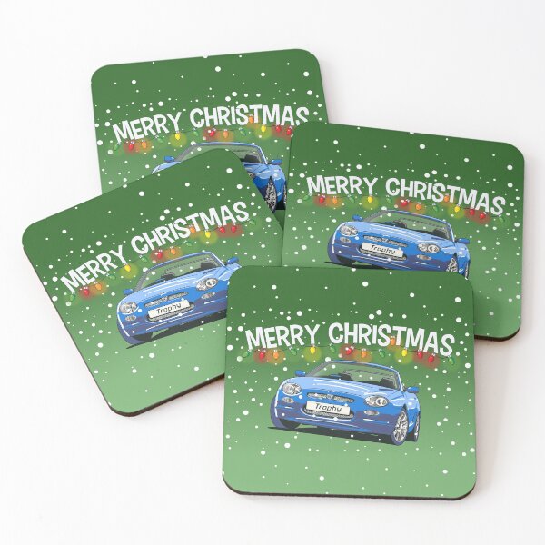 Item preview, Blue MGF Trophy Car Christmas Card designed and sold by Webazoot Industries - Car Art.