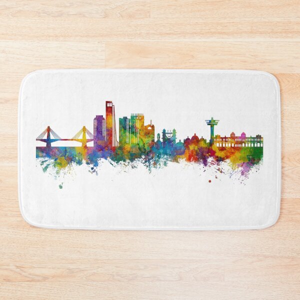 Item preview, Chattogram Bangladesh Skyline designed and sold by ArtPrints.