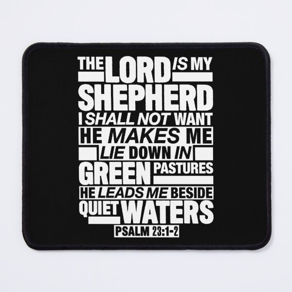 Item preview, Psalm 23:1-2 The Lord Is My Shepherd designed and sold by plushism.