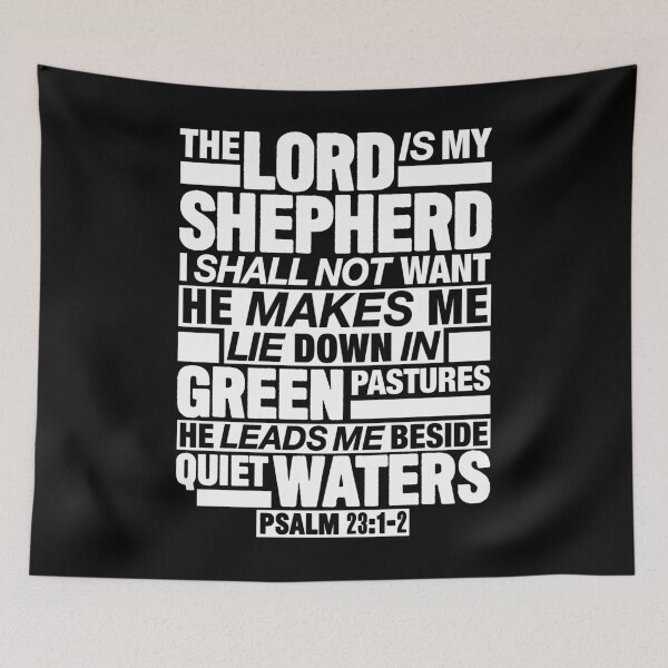 Item preview, Psalm 23:1-2 The Lord Is My Shepherd designed and sold by plushism.