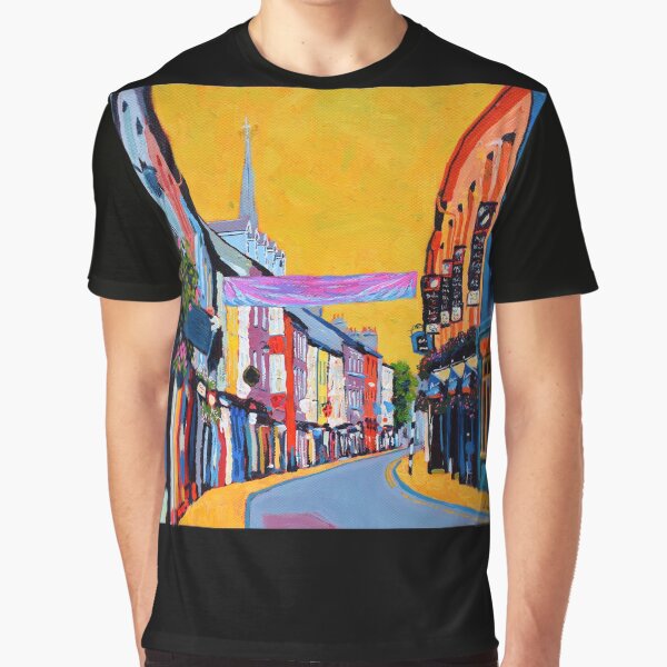 Vista previa del artículo con la obra « Casi no pinté cestas colgantes, porque odio las cosas sangrantes, en las principales calles irlandesas.», diseñado y vendido por eolai.