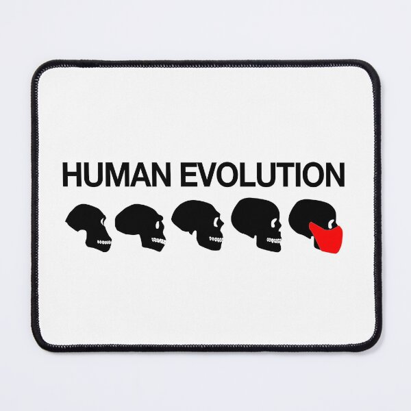 Item preview, Funny evolution of man from Australopithecus to Masked Homo 2020 designed and sold by cinemadnesshirt.
