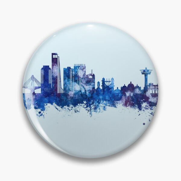 Item preview, Chattogram Bangladesh Skyline designed and sold by ArtPrints.