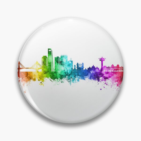 Item preview, Chattogram Bangladesh Skyline designed and sold by ArtPrints.
