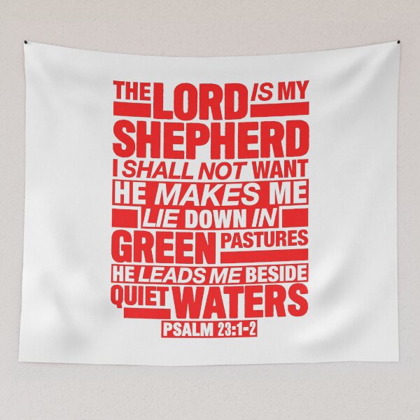 Item preview, Psalm 23:1-2 The Lord Is My Shepherd designed and sold by plushism.