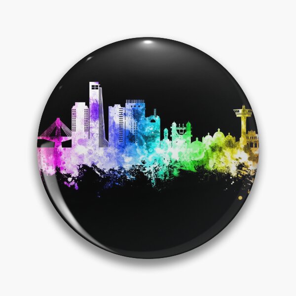 Item preview, Chattogram Bangladesh Skyline designed and sold by ArtPrints.