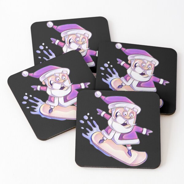 Item preview, Snowboarding Santa Cute Christmas Design designed and sold by Paula Helit.