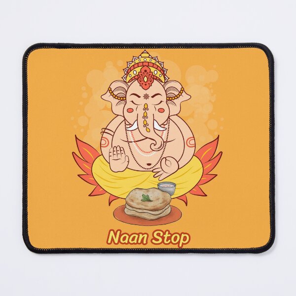 Item preview, Naan Stop. Funny Naan Bread Ganesh Elephant Indian Food Lover designed and sold by Rebel-Design.