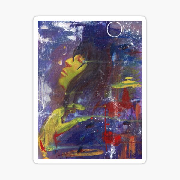 Yellow Night Eyes Sticker