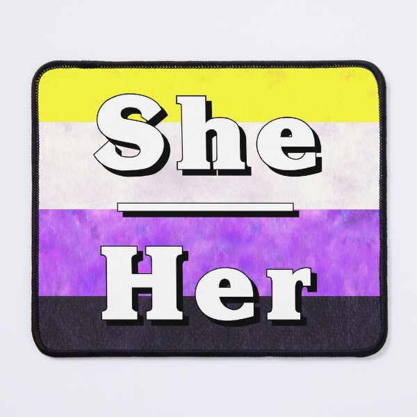 Item preview, She-Her Pronouns: Non-Binary designed and sold by TigerTorreArt.