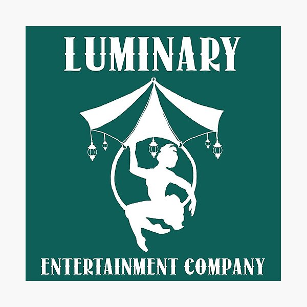 Item preview, Luminary Entertainment Company Logo - White designed and sold by Lydia Gallup.