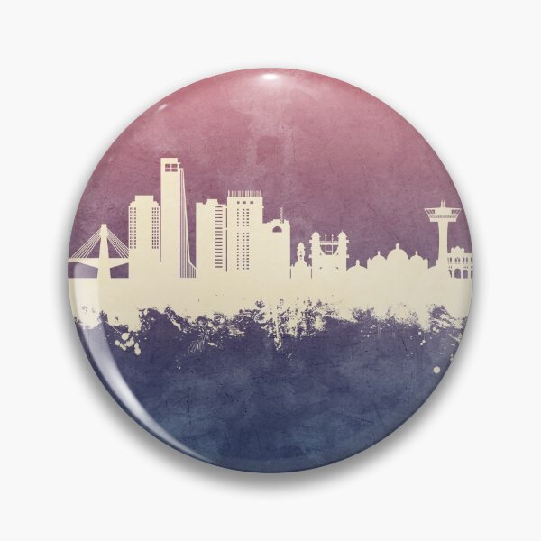 Item preview, Chattogram Bangladesh Skyline designed and sold by ArtPrints.