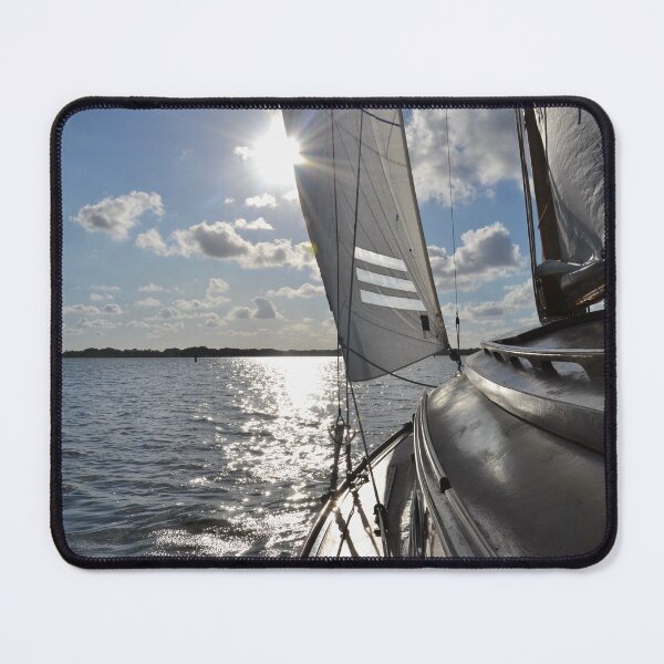 Item preview, Yacht Sailing Into Sun designed and sold by thelemmingface.