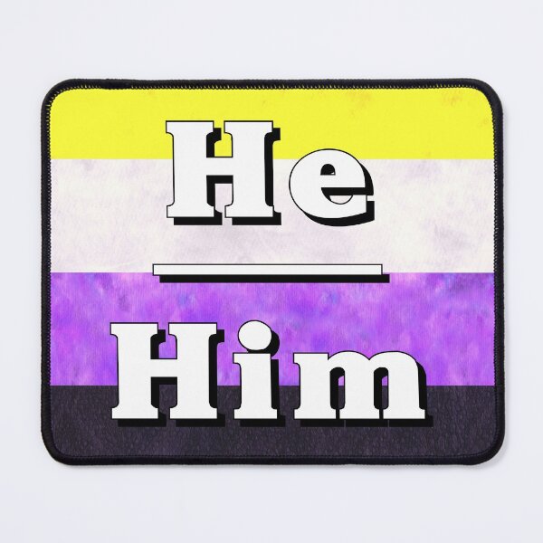 Item preview, He-Him Pronouns: Non-Binary designed and sold by TigerTorreArt.