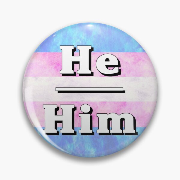 Item preview, He-Him Pronouns: Trans Pride designed and sold by TigerTorreArt.