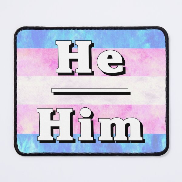 Item preview, He-Him Pronouns: Trans Pride designed and sold by TigerTorreArt.