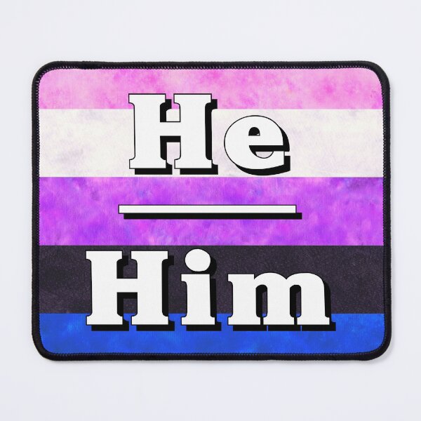 Item preview, He-Him Pronouns: Genderfluid designed and sold by TigerTorreArt.