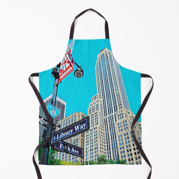 Item preview, Corner of Fifth Avenue and Library Way designed and sold by Sofia-Draws.