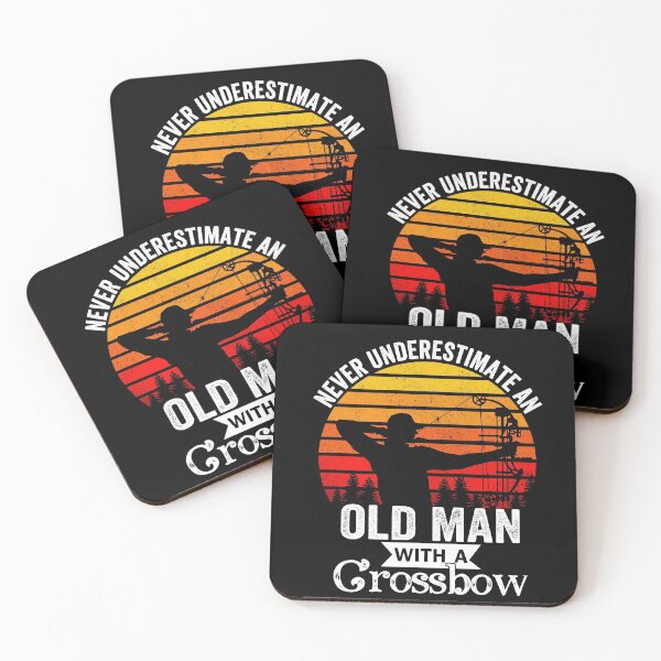 Item preview, never underestimate an old man with a crossbow - crossbow hunting funny gift for bow hunter designed and sold by QUEEN-WIVER.