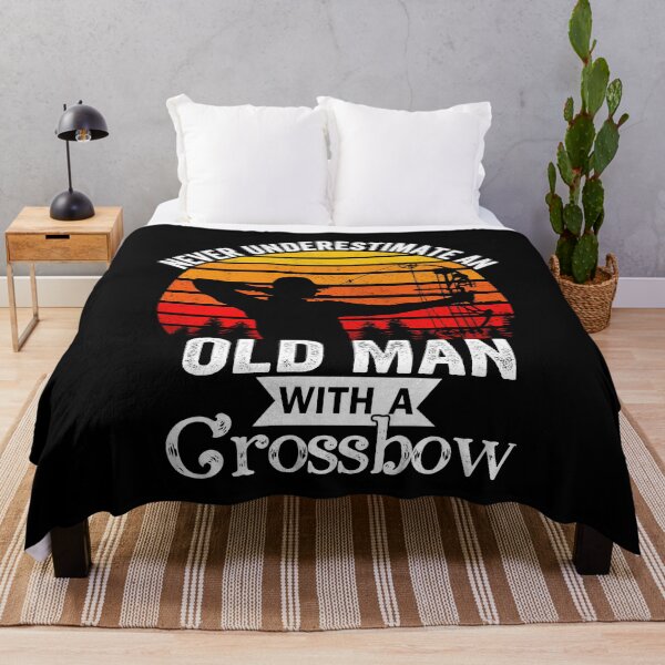 Item preview, never underestimate an old man with a crossbow - crossbow hunting funny gift for bow hunter designed and sold by QUEEN-WIVER.