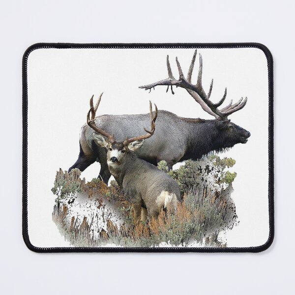 Item preview, Bull elk and mule deer buck designed and sold by Saltypro.
