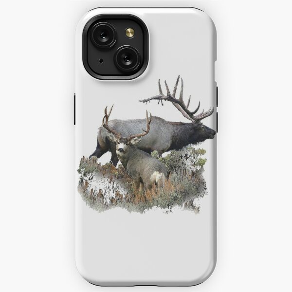  iPhone SE Case,Camouflage Tree Trunk and Skull Deer