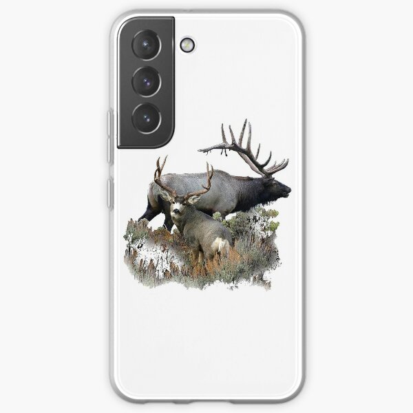 Bull elk and mule deer buck Samsung Galaxy Soft Case