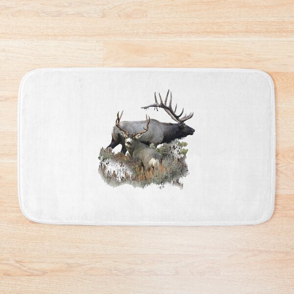 Item preview, Bull elk and mule deer buck designed and sold by Saltypro.