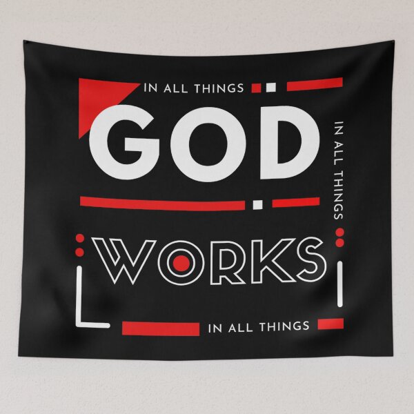Item preview, In All Things God Works | Christian Tee | Inspirational Bible Verse | Faith Based Christian Clothing | Christian Apparel and Merch | God Works designed and sold by Words Have Life Christian T-Shirts & More.