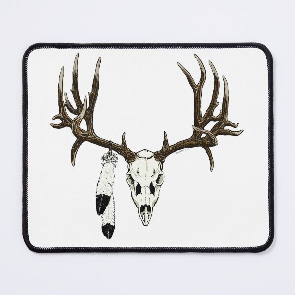 Item preview, Deer skull with eagle feather designed and sold by Saltypro.