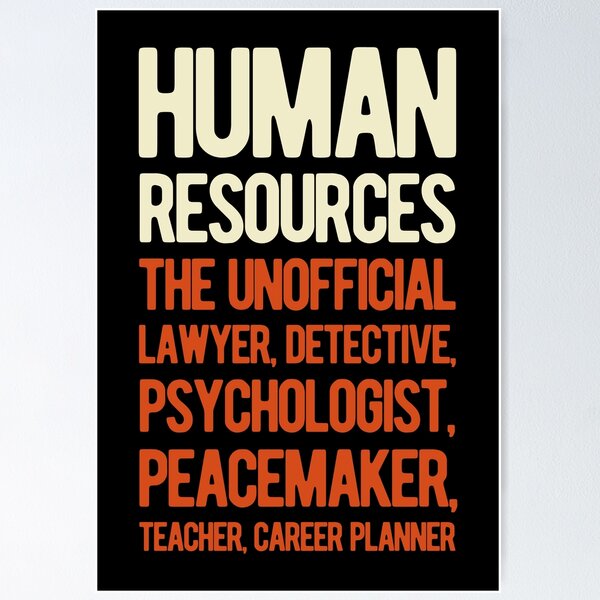 Item preview, Funny Human Resources designed and sold by artworkbyrihen.