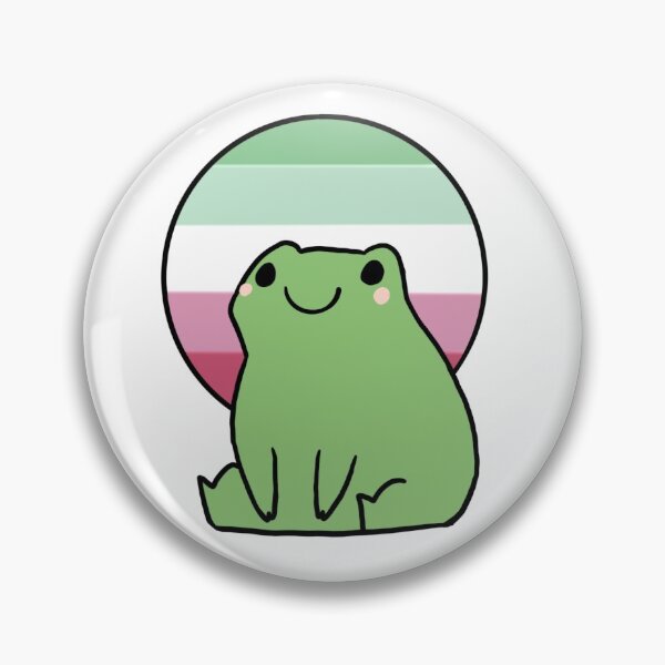 Item preview, Abrosexual flag frog designed and sold by ThePaintedFrog.