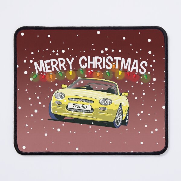 Item preview, MGF Trophy Yellow Car Christmas Card designed and sold by Webazoot Industries - Car Art.