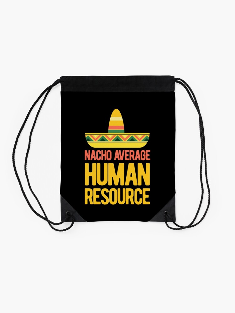Alternate view of Funny Human Resources HR Drawstring Bag