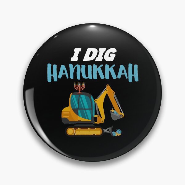 Item preview, I Dig Hanukkah Excavator Construction Machine designed and sold by Dressed For  Duty.
