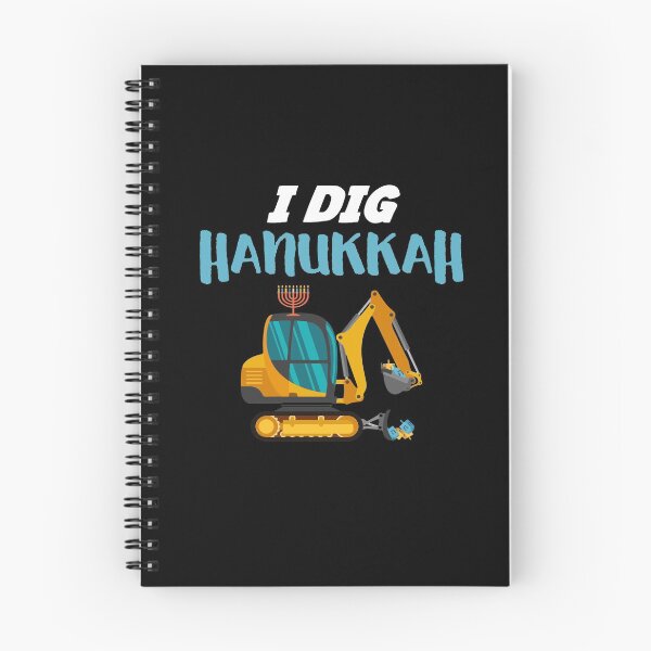 Item preview, I Dig Hanukkah Excavator Construction Machine designed and sold by Dressed For  Duty.