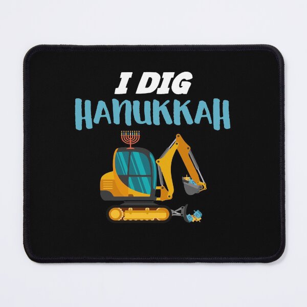 Item preview, I Dig Hanukkah Excavator Construction Machine designed and sold by Dressed For  Duty.