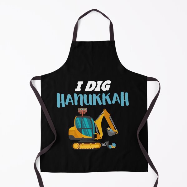 Item preview, I Dig Hanukkah Excavator Construction Machine designed and sold by Dressed For Duty.